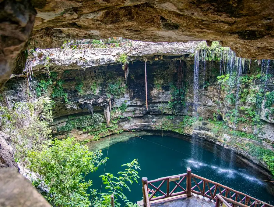 Swim stop at Cenote Chichi Kan on the Coba and Chichen Itza day tour